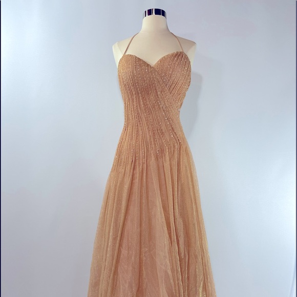 Evening gown with shawl - Picture 1 of 16